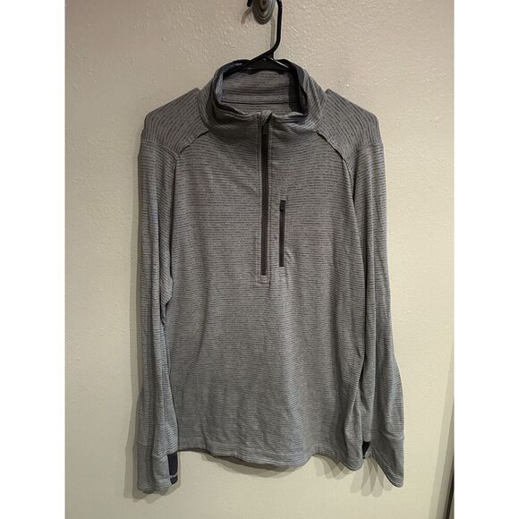 Lululemon Surge Warm 1/2 Zip Pullover Gray Running Long Sleeve - Picture 1 of 9